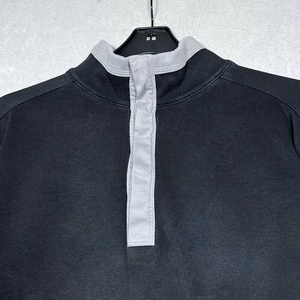 Hugo Boss Sweater Womens Medium Black Long Sleeve 1/4 Zip Pullover Regular Fit